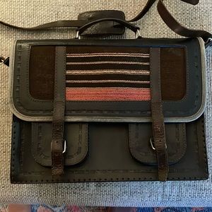 Beautiful tooled leather Pendleton style messenger